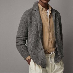 Massimo Dutti – Wool Alpaca Cardigan Blazer